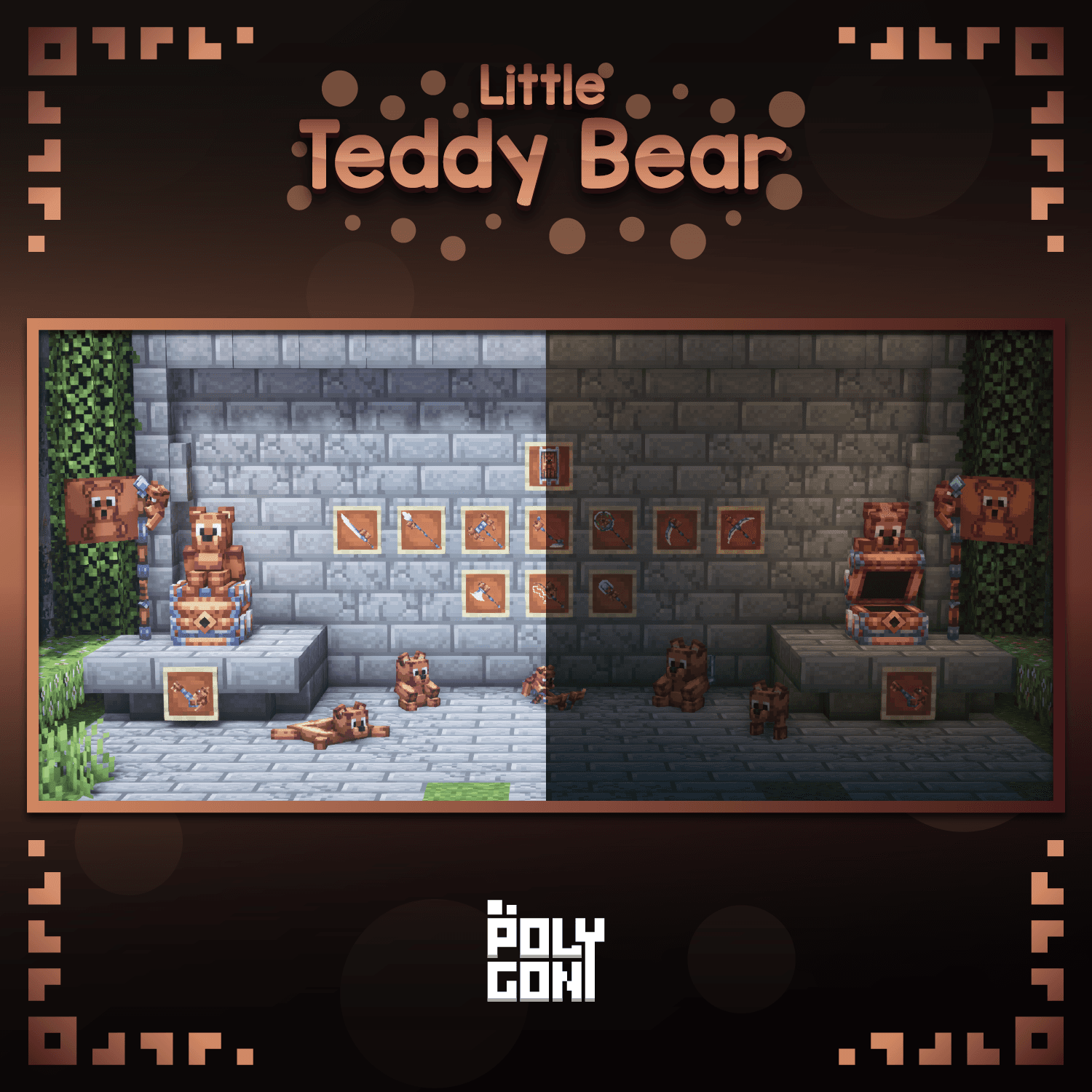 Little Teddy Bear Weapons, Tools & Cosmetics Set 2