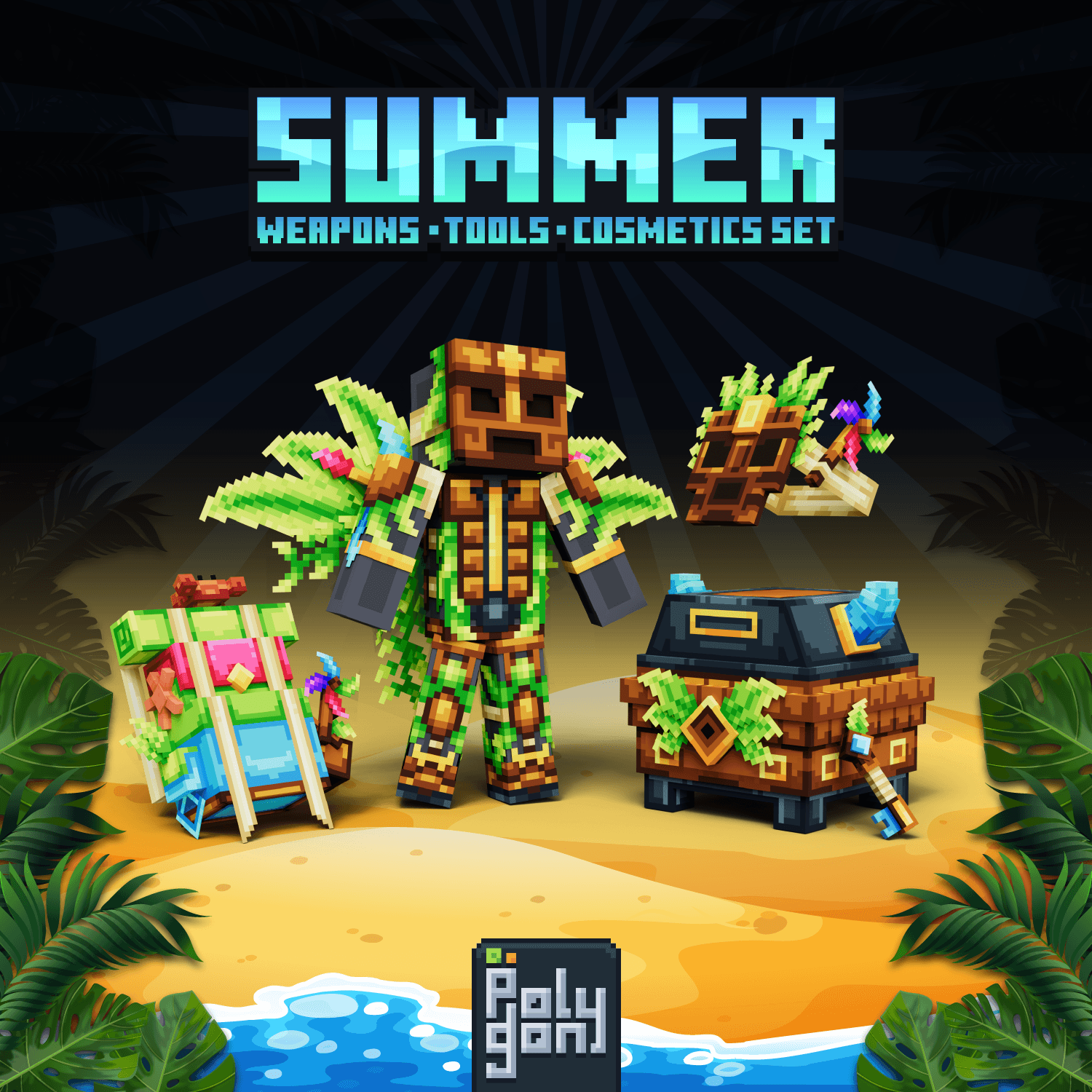 Summer Animated Weapons & Tools Set 2