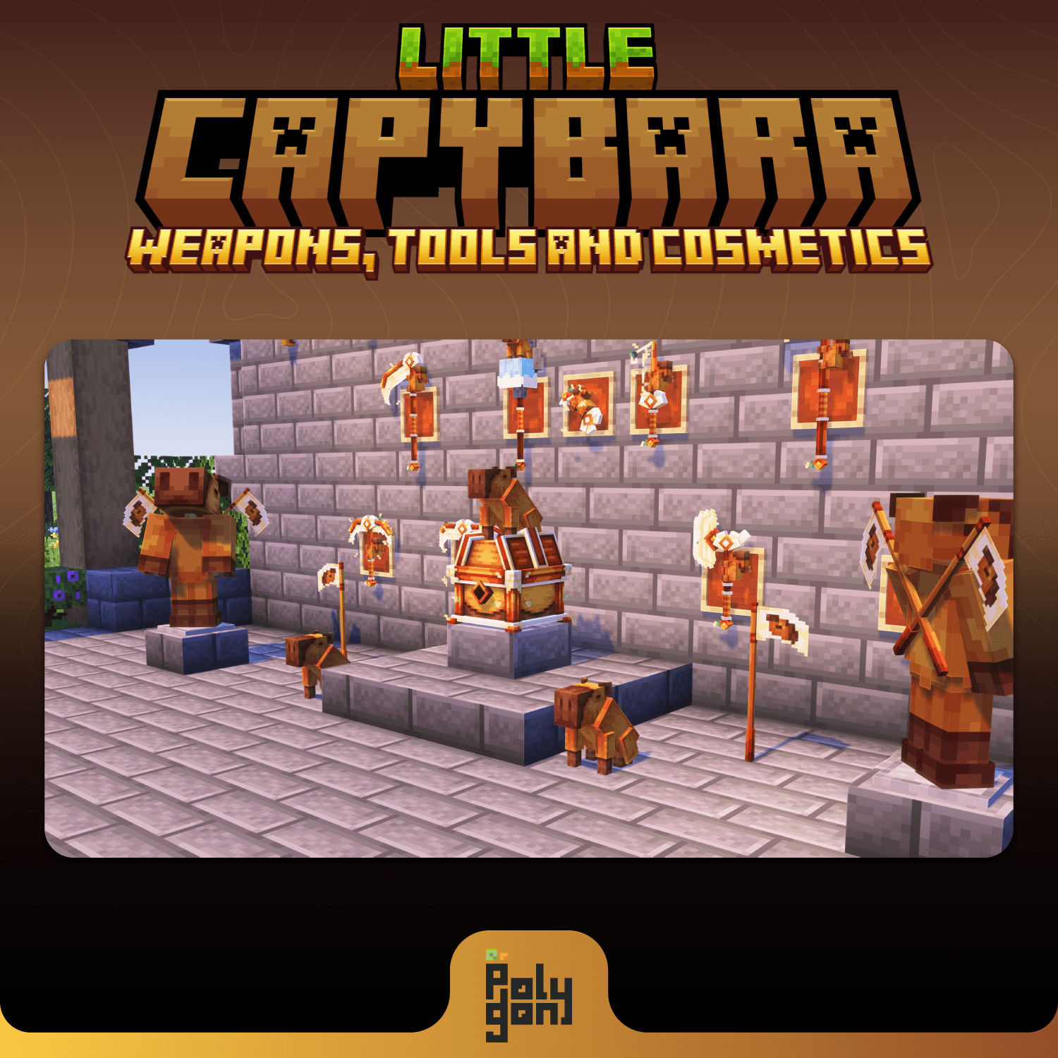 Little Capybara Animated Weapons and Tools Set (32x) 3