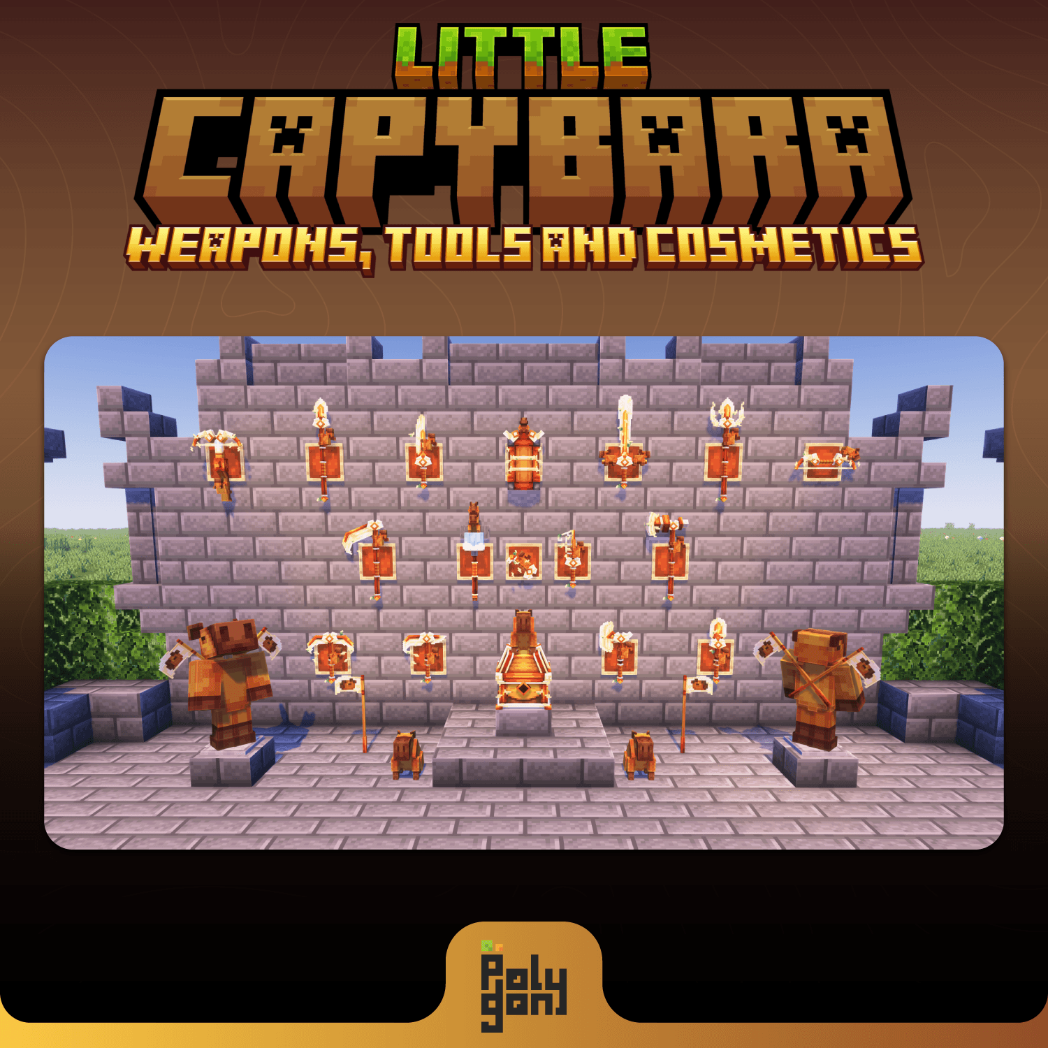 Little Capybara Animated Weapons and Tools Set (32x) 2