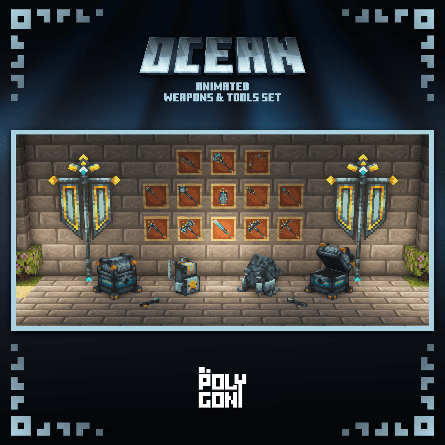 Ocean Animated Weapons & Tools Set 3