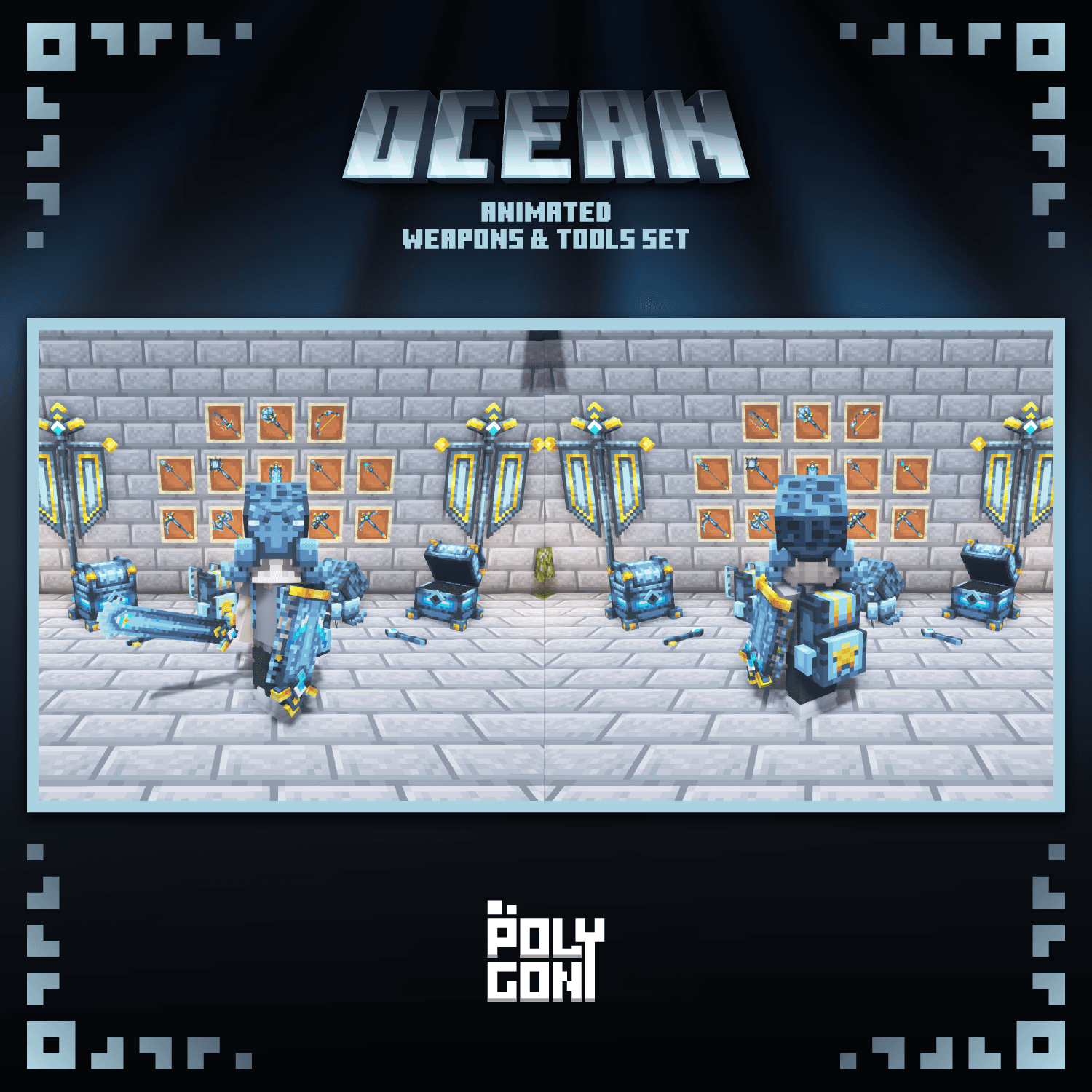 Ocean Animated Weapons & Tools Set 0