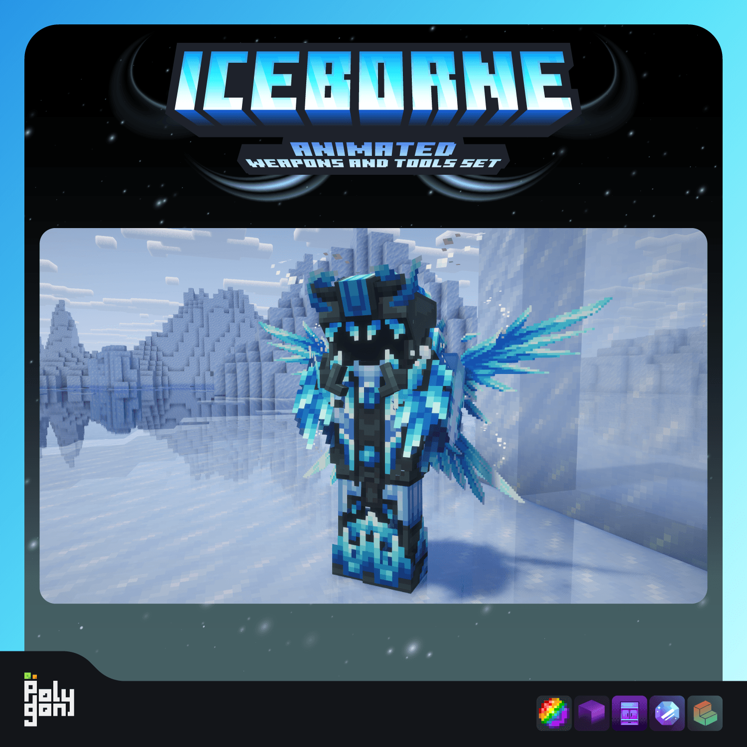 Iceborne Animated Weapons and Tools Set (64x) 3