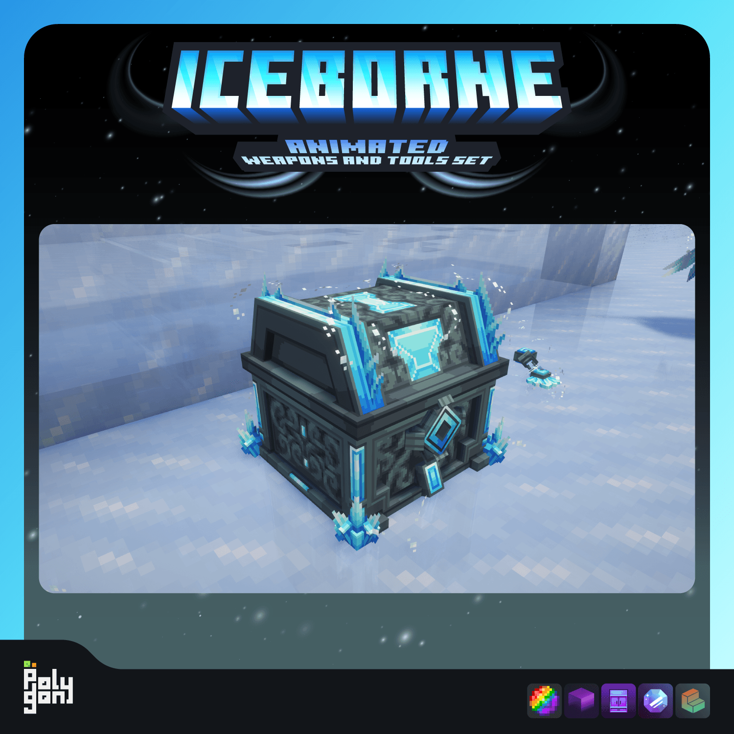 Iceborne Animated Weapons and Tools Set (64x) 0