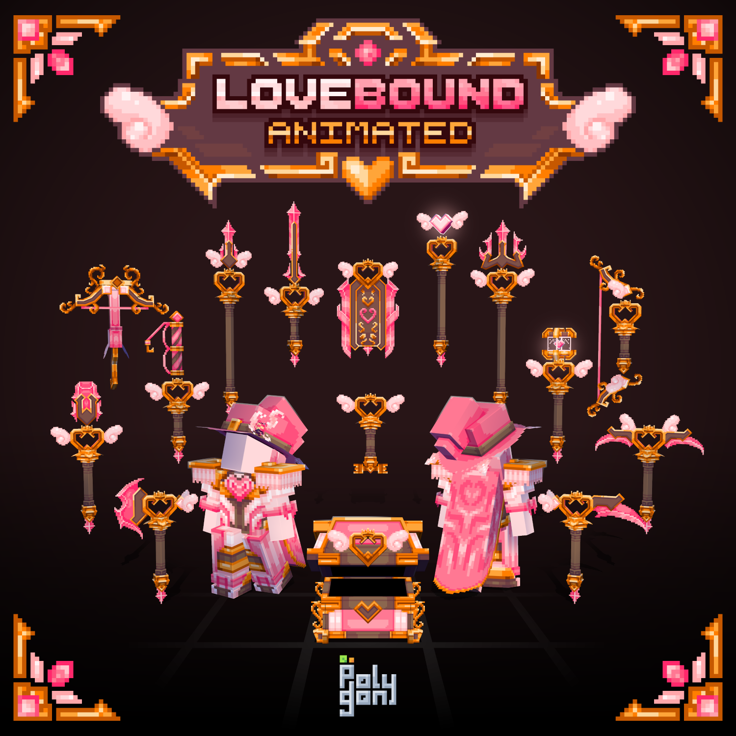 Lovebound Animated Weapons and Tools Set (64x)