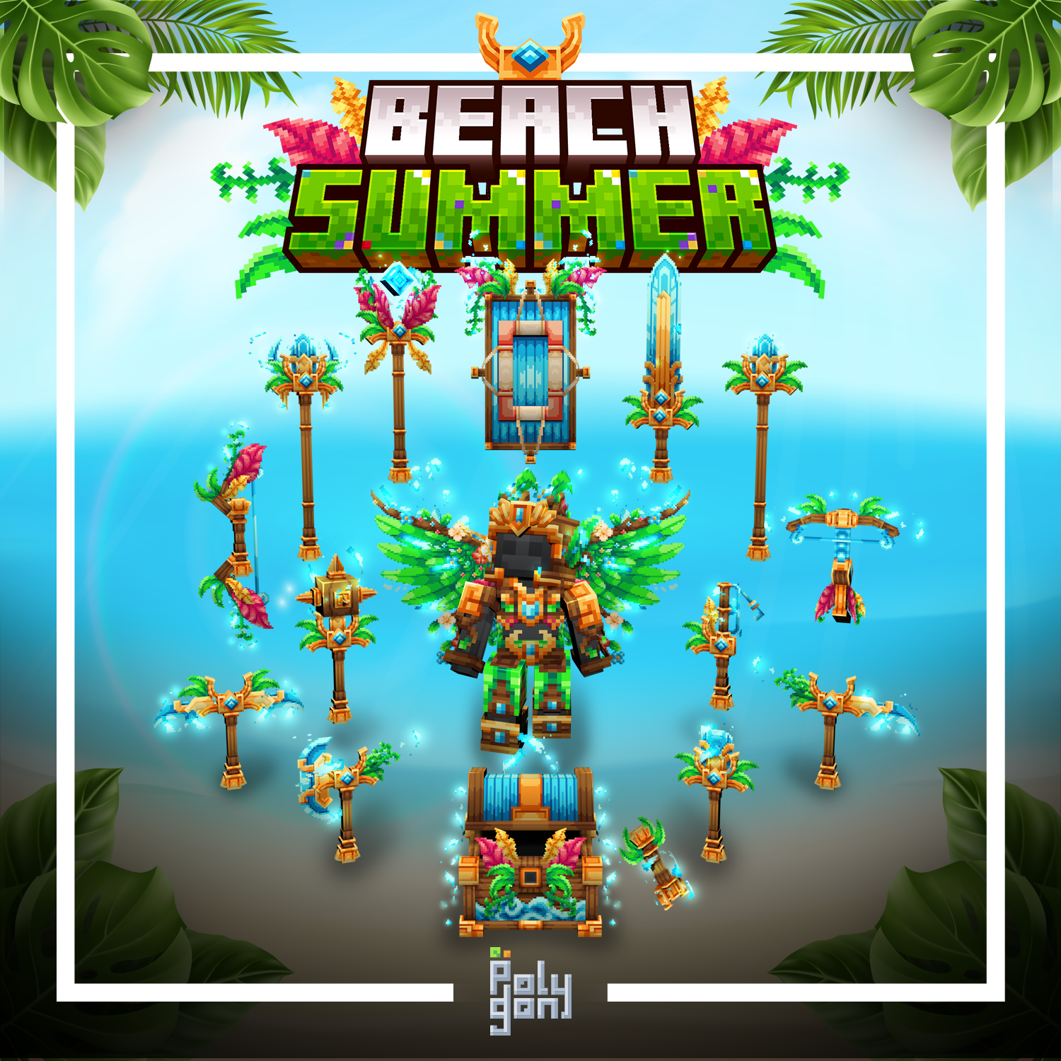 Beach Summer Animated Weapons and Tools Set (64x)